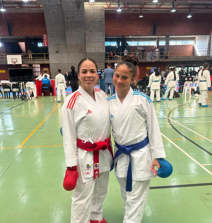Sisters Adré Weideman, left, and Luchay are members of the Madibaz semi-contact team who will compete at the USSA karate tournament in Durban in June 2025.
