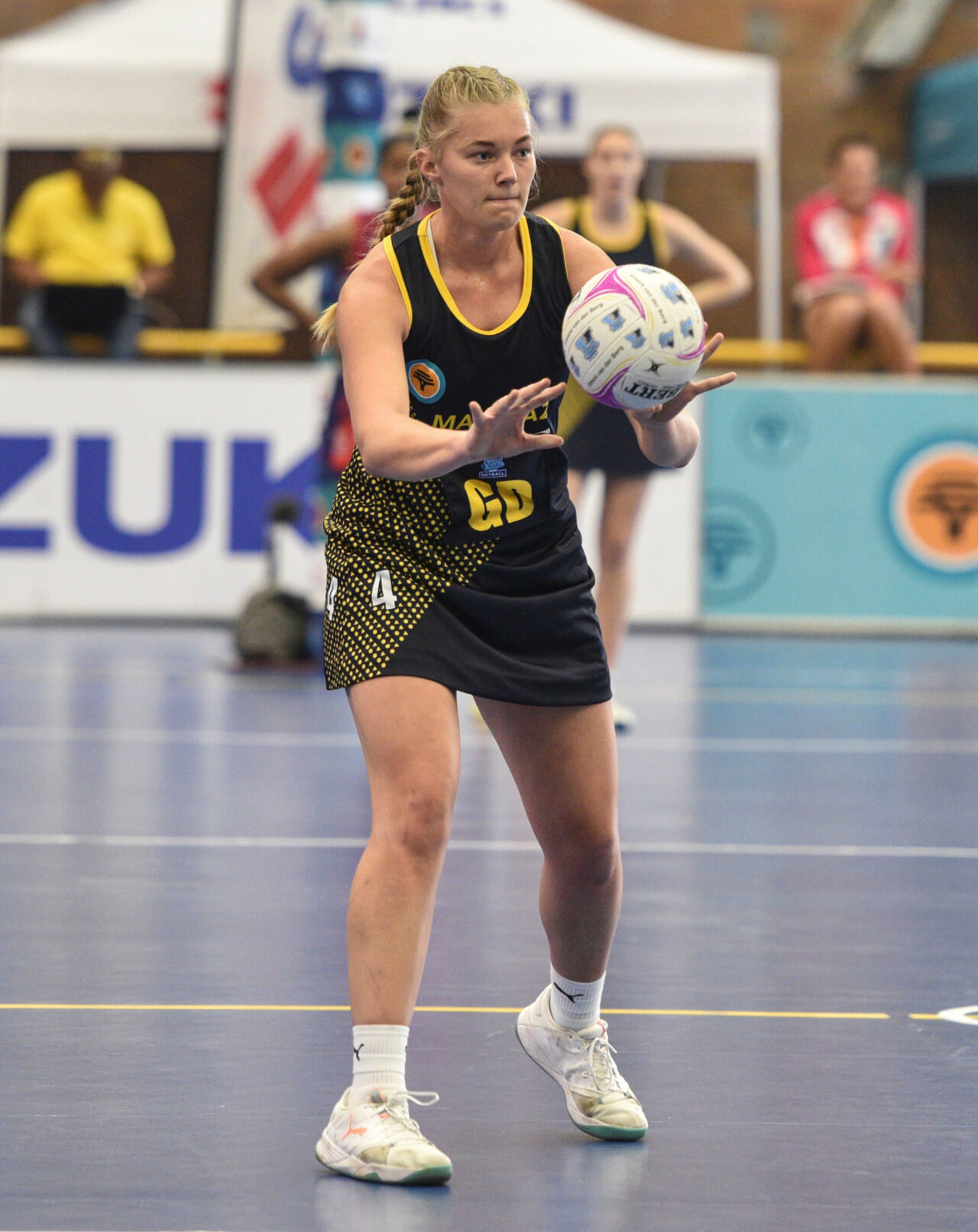 Madibaz netball player Juanita van Tonder has been selected as vice-captain of the East Cape's Aloes team in the first division of the Telkom Netball League. Photo: Varsity Sports