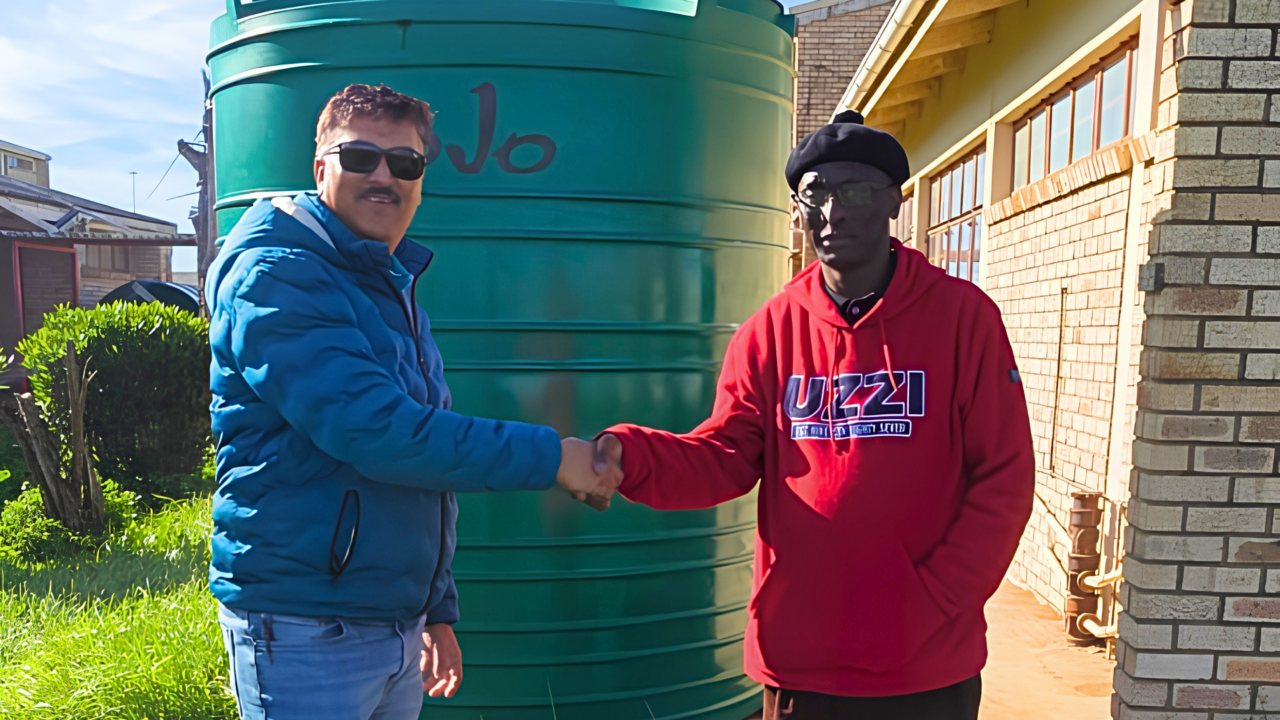 Coega Steels - Water tank handover